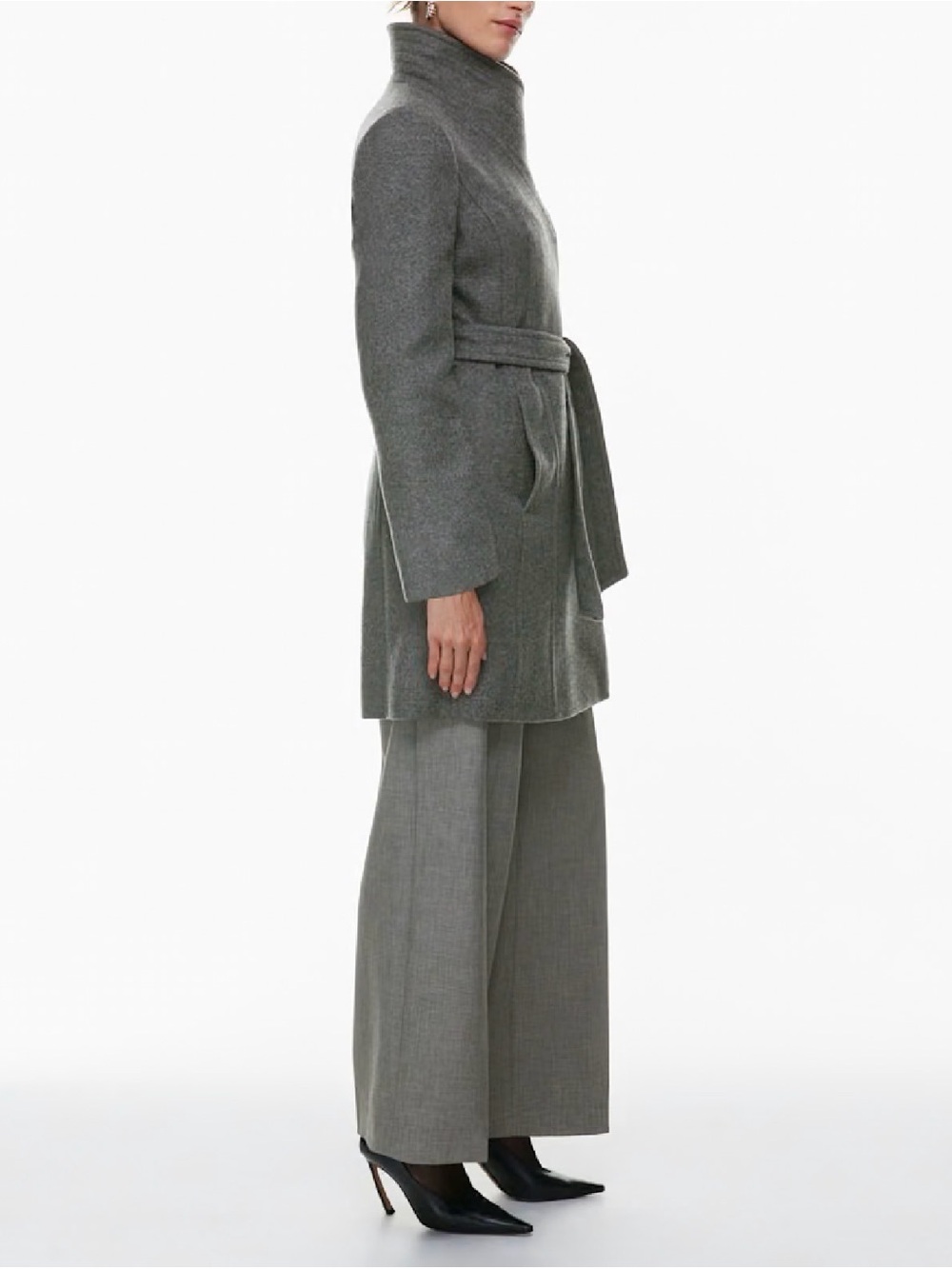 [Brand New] Aritzia Babaton Connor Coat in Light Gray - Picture 5 of 14